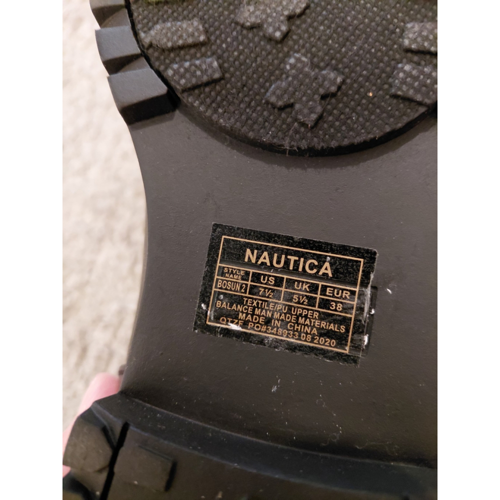 Nautica Women's Boots Size 7.5 Black Suede Leather Chukka - Picture 6 of 6